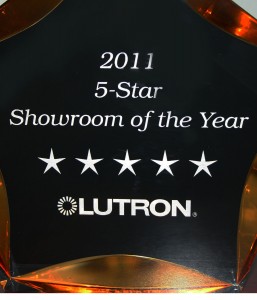 Lutron Award 5-Star Showroom of the Year