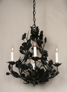 Noir Rose Italian Vintage Chandelier