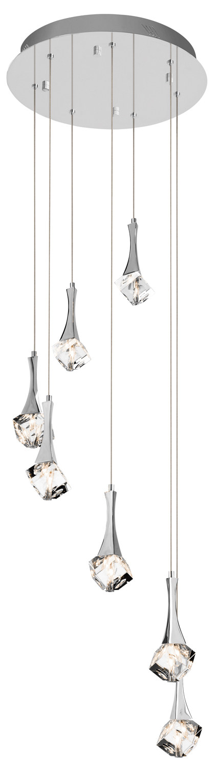 Rockne Spiral Mini Pendant Chandelier