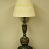 Asian Style Brass Lamp w/ Verde Finish c. 1960 - Image 2